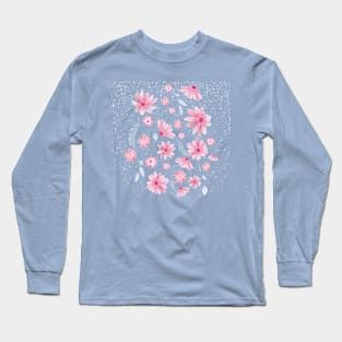 Snowy Sakura Dream Long Sleeve T-Shirt